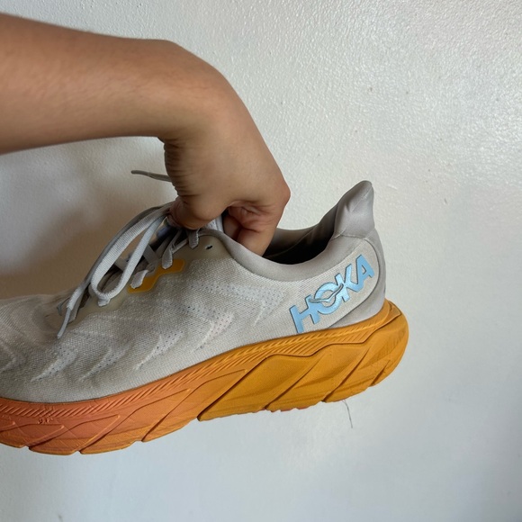 Hoka Sneakers with Orange and Gray Design - Picture 1 of 5